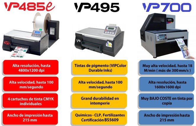 Impresoras de etiquetas económicas y Toshiba, Zebra, Sato y Cab - Impresoras  color VIP-COLOR